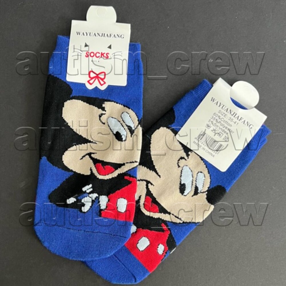 4/$12 💥🆕 Mickey Mouse Adult Themed Character No Show Socks | 4393